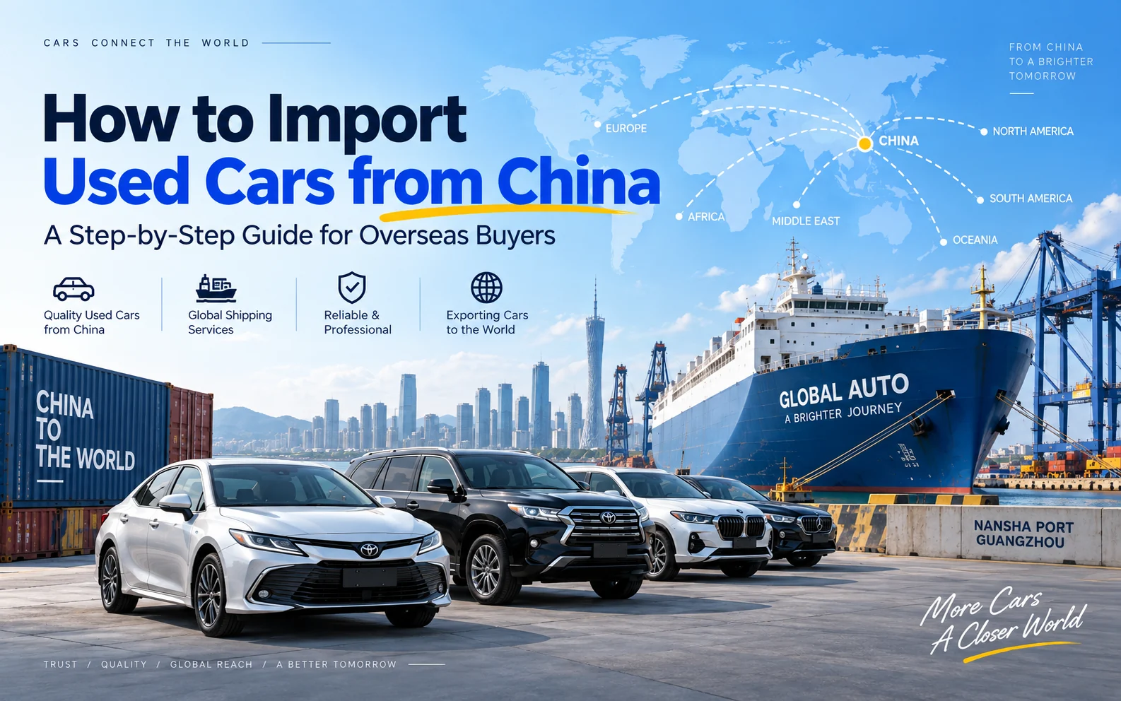 Cómo importar coches usados de China: guía paso a paso para compradores internacionales